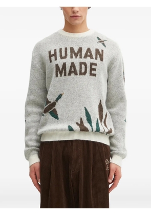 Human Made intarsia round-neck jumper - Grey