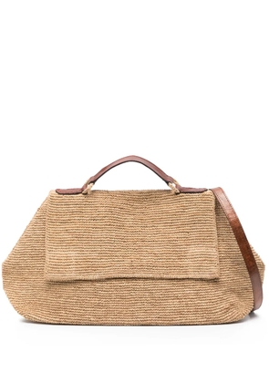 IBELIV Lahady raffia tote bag - Neutrals