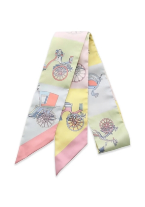 Hermès Pre-Owned 10s printed silk tie - Yellow