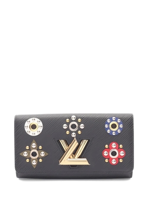 Louis Vuitton Pre-Owned 2016 Mechanical Flowers Twist Chain wallet - Black