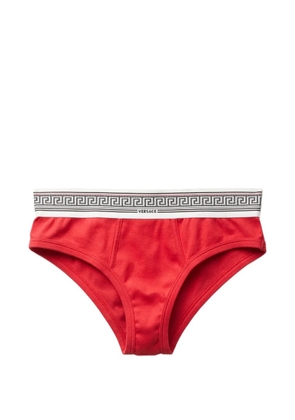 Versace ribbed cotton-jersey briefs - Red
