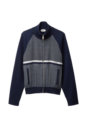 Versace zip knitted sweater - Blue