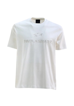 Paul & Shark logo-embroidered T-shirt - White