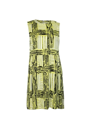 Diane Von Furstenberg Vintage sleeveless checked mini dress - Yellow