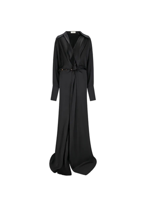 BATAKOVIC Belgrade knotted silk dress - Black