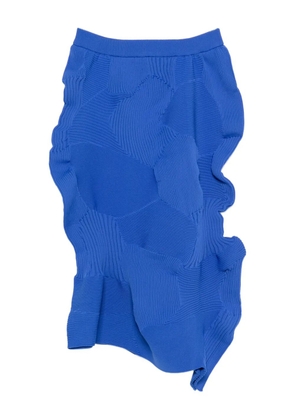 Issey Miyake Kone Kone asymmetric skirt - Blue