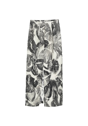 Alysi zip-fastening midi skirt - Black