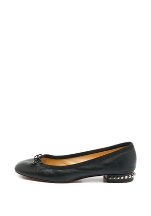 Christian Louboutin Pre-Owned La Massine leather ballet flats - Black