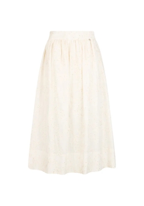 LIU JO floral embroidered skirt - Neutrals