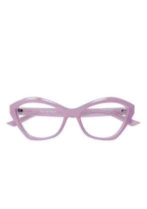 Balenciaga Eyewear geometric-frame glasses - Purple