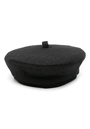 Ruslan Baginskiy logo-embroidered bakerboy hat - Black