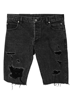 Balmain Pre-Owned 2024 distressed-effect shorts - Grey