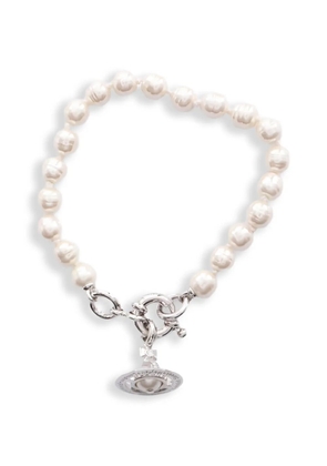 Vivienne Westwood Pre-Owned 20s Aleksa pearl rhinestone bracelet - Silver