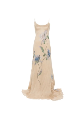 Ermanno Scervino floral-print maxi dress - Neutrals