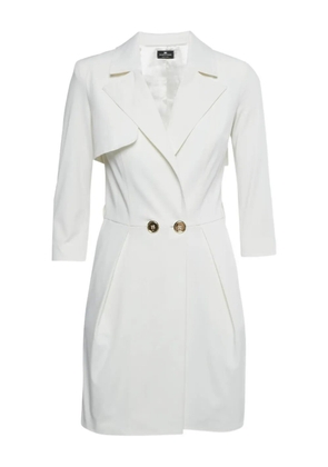 Elisabetta Franchi crepe mini dress - White