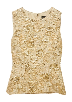Dolce & Gabbana Pre-Owned lurex textured top - Gold