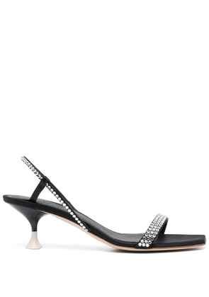 3juin 65mm crystal-embellished sandals - Black