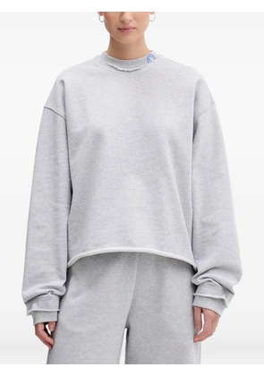 HUGO frayed logo sweatshirt - Grey