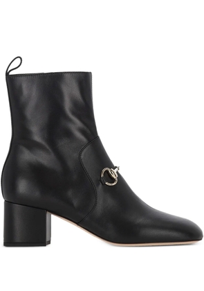 Gucci 55mm Horsebit ankle boots - Black