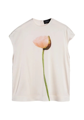 Simone Rocha poppy-print blouse - Neutrals