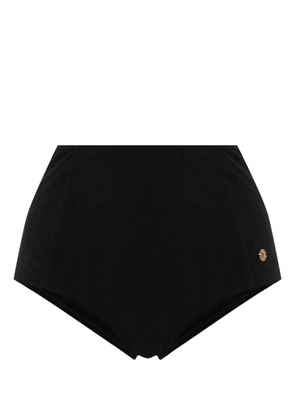 Versace Barocco-jacquard bikini bottoms - Black