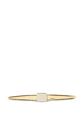 Miu Miu logo-detail hair clip - Gold