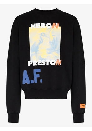 Heron Preston A.F. Authorized crew-neck sweatshirt - Black
