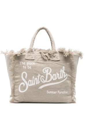 MC2 Saint Barth Vanity linen tote bag - Neutrals
