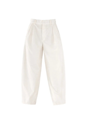 Alysi pleated trousers - White