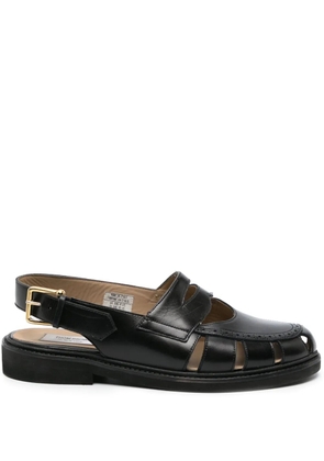 Thom Browne slingback cut-out sandals - Black