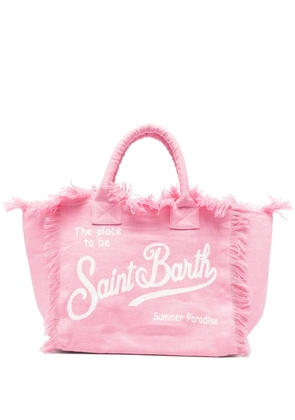 MC2 Saint Barth linen tote bag - Pink