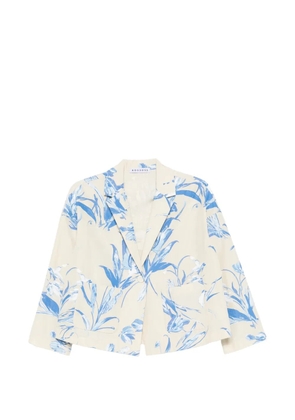 Rosso 35 floral print americana jacket - Neutrals