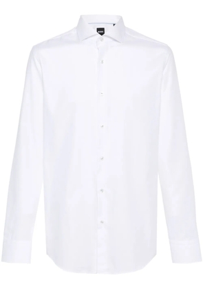 BOSS long-sleeves cotton shirt - White