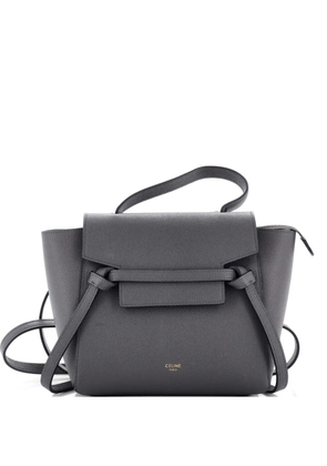 Celine Pre-Owned Belt Bag Textured Leather Nano shoulder bag - Grey