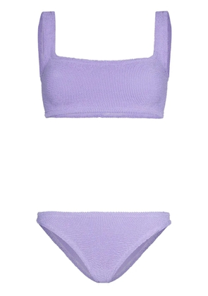 Hunza G Xandra textured bikini set - Purple