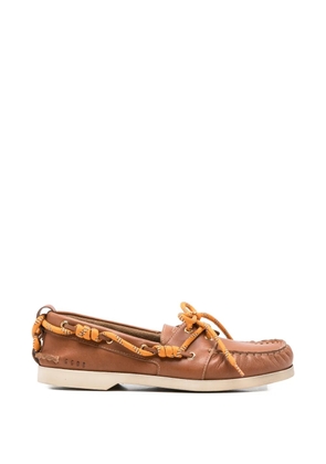 Golden Goose lace-up leather loafers - Brown