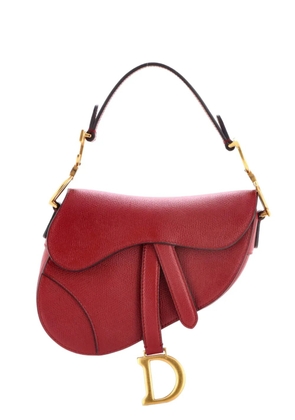 Christian Dior Pre-Owned Saddle Handbag Leather Mini shoulder bag - Red