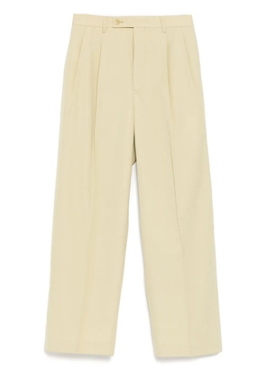 Auralee Max Gabardine Slacks pants - Yellow