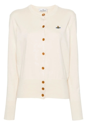 Vivienne Westwood Bea ribbed-knit cardigan - Neutrals