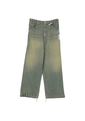 Maison MIHARA YASUHIRO logo-patch jeans - Blue