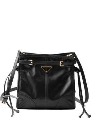 Prada Bonnie leather mini shoulder bag - Black