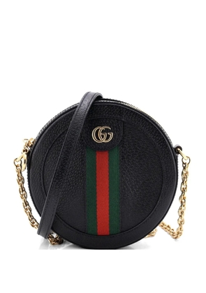Gucci Pre-Owned Ophidia Round Shoulder Bag Leather Mini crossbody bag - Black