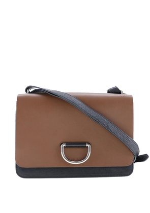 Burberry Pre-Owned 2000-2017 Medium Bicolor Leather D Ring crossbody bag - Black