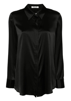 Max & Moi Levy satin shirt - Black