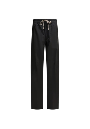 Moncler + Rick Owens drawstring logo-detail trousers - Black