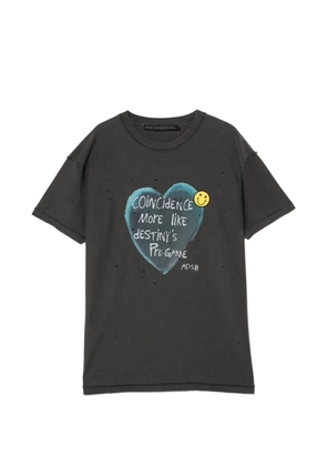 Andersson Bell slogan-print T-shirt - Grey