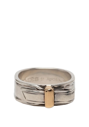 Hermès Pre-Owned 1990-2010 Sterling Silver and 18K Yellow Gold Artemis ring