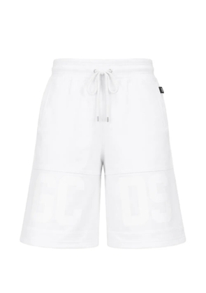 GCDS logo band shorts - White