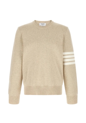 Thom Browne four-bar side-slit sweater - Neutrals