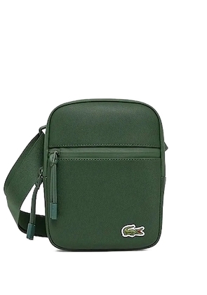 Lacoste logo-embossed messenger bag - Green